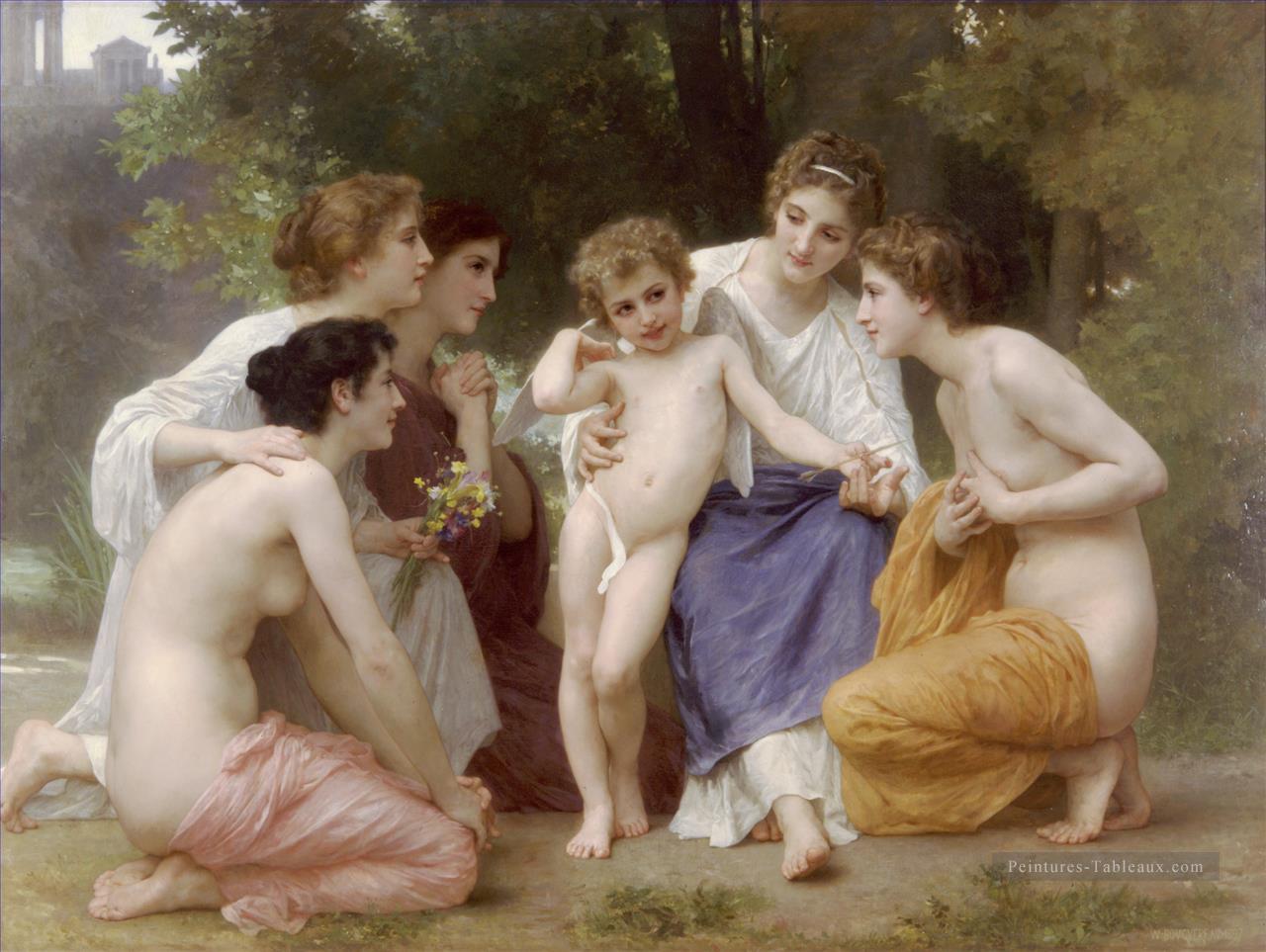 Ladmiration William Adolphe Bouguereau Peintures à l'huile